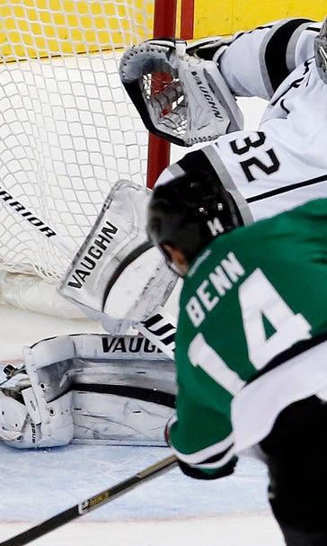 Benn's 2 1st-period goals lift Stars over Kings